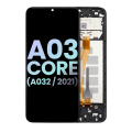 LCD Assembly With Frame Compatible For Samsung Galaxy A03 Core (A032 / 2021) (Service Pack) (Black)