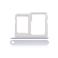 Sim Card + SD Card Tray Compatible For LG Q6 (M700) (Silver)