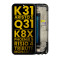 LCD Assembly With Frame Compatible For LG K31 / Aristo 5 / Q31 / LG K8X / LG Phoenix 5 / LG Risio 4 / Tribute Monarch (Refurbished) (All Colors)