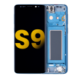 OLED Assembly With Frame Compatible For Samsung Galaxy S9 (Refurbished) (Coral Blue)