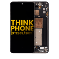 OLED Assembly With Frame Compatible For Motorola Moto ThinkPhone (XT2309 / 2023) (Refurbished) (Carbon Black)