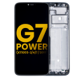 LCD Assembly With Frame Compatible For Motorola Moto G7 Power (XT1955-1/2/4/7 / 2019) (International Version) (154MM) (Refurbished) (Ceramic Black)