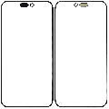 2 in 1 (Front Glass + OCA Pre-Installed) Compatible For iPhone 15 Pro Max (2 Pack) (OCA Master)