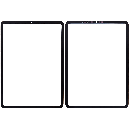 Front Glass Compatible For iPad Pro 11" 3rd Gen (2021)  / iPad Pro 11" 4th Gen (2022) (Glass Separation Required)