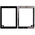 Digitizer Compatible For iPad 2 (Home Button Pre-Installed) (Aftermarket Plus) (Black)