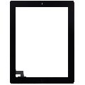 Digitizer Compatible For iPad 2 (Home Button Pre-Installed) (Aftermarket Plus) (Black)