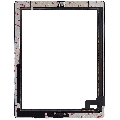Digitizer Compatible For iPad 2 (Home Button Pre-Installed) (Aftermarket Plus) (Black)