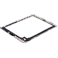 Digitizer Compatible For iPad 2 (Home Button Pre-Installed) (Aftermarket Plus) (Black)