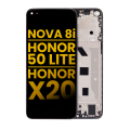 LCD Assembly With Frame Compatible For Huawei Nova 8i / Honor 50 Lite / Honor X20 (Refurbished) (Starry Black)