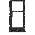 Single Sim Card Tray Compatible For Motorola Moto G34 (Charcoal Black)