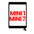 Digitizer With IC Chip & Home Button Pre-Installed Compatible For iPad Mini 1 / iPad Mini 2 (Aftermarket Plus) (Black)