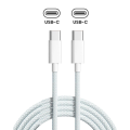 USB-C to C Braided Cable (3ft.) For iPhone / iPad (Used OEM Pull Grade: A) (10 Pack)