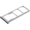 Dual Sim Card Tray Compatible For Samsung Galaxy A20 (A205 / 2019) / A30 (A305 / 2019) / A50 (A505 / 2019) (Silver)