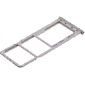 Dual Sim Card Tray Compatible For Samsung Galaxy A20 (A205 / 2019) / A30 (A305 / 2019) / A50 (A505 / 2019) (Silver)