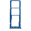 Dual Sim Card Tray Compatible For Samsung Galaxy A20 (A205 / 2019) / A30 (A305 / 2019) / A50 (A505 / 2019) (Blue)