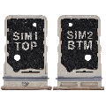 Dual Sim Card Tray Compatible For Samsung Galaxy A80 (A805 / 2019) (Angel Gold)