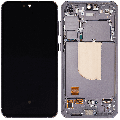OLED Assembly With Frame Compatible For Samsung Galaxy S23 FE 5G (US & International Version) (Refurbished) (Graphite)