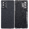 Back Cover Glass With Camera Lens Compatible For Samsung Galaxy A52 4G (A525 / 2021) (Aftermarket Plus) (Black) 