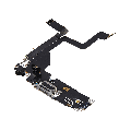 Charging Port Flex Cable Compatible For iPhone 14 Pro (Used OEM Pull) (Silver)