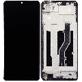 LCD Assembly With Frame Compatible For ZTE Blade A72 4G (A7040) (Refurbished) (Space Gray)
