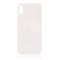 Back Cover Glass Compatible For iPhone X (No Logo) (Silver)