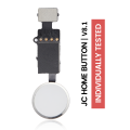 Home Button Solution Compatible For iPhone 7 / 7 Plus / 8 / 8 Plus / SE (2020) / SE (2022) (Silver) (Version 8.1 / JC / Individually Tested For Functionality)