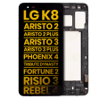 LCD Assembly With Frame Compatible For LG K8 (X210 / 2018) / Aristo 2 / Aristo 2 Plus / Aristo 3 / Aristo 3 Plus / Phoenix 4 / Tribute Dynasty / Empire / Fortune 2 / Risio 3 / Rebel 4 (Refurbished) (Black)