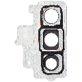 Back Camera Lens With Bracket / Bezel Compatible For Samsung Galaxy Note 10  (Aura Glow / Silver)