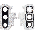 Back Camera Lens With Bracket / Bezel Compatible For Samsung Galaxy Note 10  (Aura Glow / Silver)
