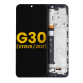 LCD Assembly With Frame Compatible For Motorola Moto G30 (XT2129 / 2021) (Refurbished) (Phantom Black)