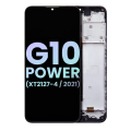 LCD Assembly With Frame Compatible For Motorola Moto G10 Power (XT2127-4 / 2021) (Genuine OEM) (Black)