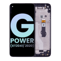 LCD Assembly With Frame Compatible For Motorola Moto G Power (XT2041/ 2020) (Genuine OEM) (Vulcan)