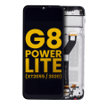 LCD Assembly With Frame Compatible For Motorola Moto G8 Power Lite (XT2055 / 2020) (Refurbished) (Black)