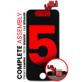 Complete LCD Assembly Compatible For iPhone 5 (With Front Camera: Prox Sensor & Ear Speaker) (Aftermarket Plus Quality: Tianma) (Black)