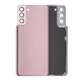 Back Cover Glass With Camera Lens Compatible For Samsung Galaxy S21 Plus (No Logo) (Aftermarket Plus) (Phantom Gold)