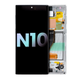 OLED Assembly With Frame Compatible For Samsung Galaxy Note 10 (Service Pack) (Aura White)