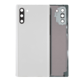 Back Cover Glass With Camera Lens Compatible For Samsung Galaxy Note 10 (No Logo) (Aftermarket Plus) (Aura White)