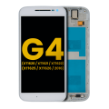 LCD Assembly With Frame Compatible For Motorola Moto G4 (XT1620 / XT1621 / XT1622 / XT1625 / XT1626 / 2016) (Refurbished) (White)