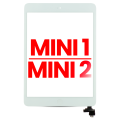 Digitizer With IC Chip & Home Button Pre-Installed Compatible For iPad Mini 1 / iPad Mini 2 (Aftermarket Plus) (White)