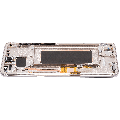 OLED Assembly With Frame Compatible For Samsung Galaxy S8 (Refurbished) (Arctic Silver)