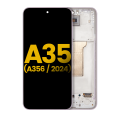 OLED Assembly With Frame Compatible For Samsung Galaxy A35 5G (A356 / 2024) (Refurbished) (Lilac)