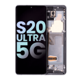 OLED Assembly With Frame Compatible For Samsung Galaxy S20 Ultra 5G (Service Pack) (Cosmic Gray)