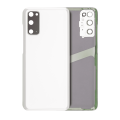 Back Cover Glass With Camera Lens Compatible For Samsung Galaxy S20 (No Logo) (Aftermarket Plus) (Cloud White)