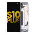 OLED Assembly With Frame Compatible For Samsung Galaxy S10 Plus (Refurbished) (Prism White)