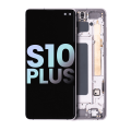 OLED Assembly With Frame Compatible For Samsung Galaxy S10 Plus (Service Pack) (Ceramic White)