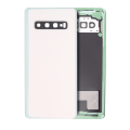 Back cover Glass With Camera Lens Compatible For Samsung Galaxy S10 (No Logo) (Aftermarket Plus) (Prism White)
