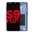 OLED Assembly With Frame Compatible For Samsung Galaxy S9 Plus (Aftermarket Plus) (Coral Blue)