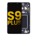 OLED Assembly With Frame Compatible For Samsung Galaxy S9 Plus (Refurbished) (Midnight Black)