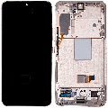 OLED Assembly With Frame Compatible For Samsung Galaxy S22 5G (US & International Version) (Refurbished) (Pink Gold)
