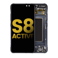 OLED Assembly With Frame Compatible For Samsung Galaxy S8 Active (Refurbished) (Meteor Gray)